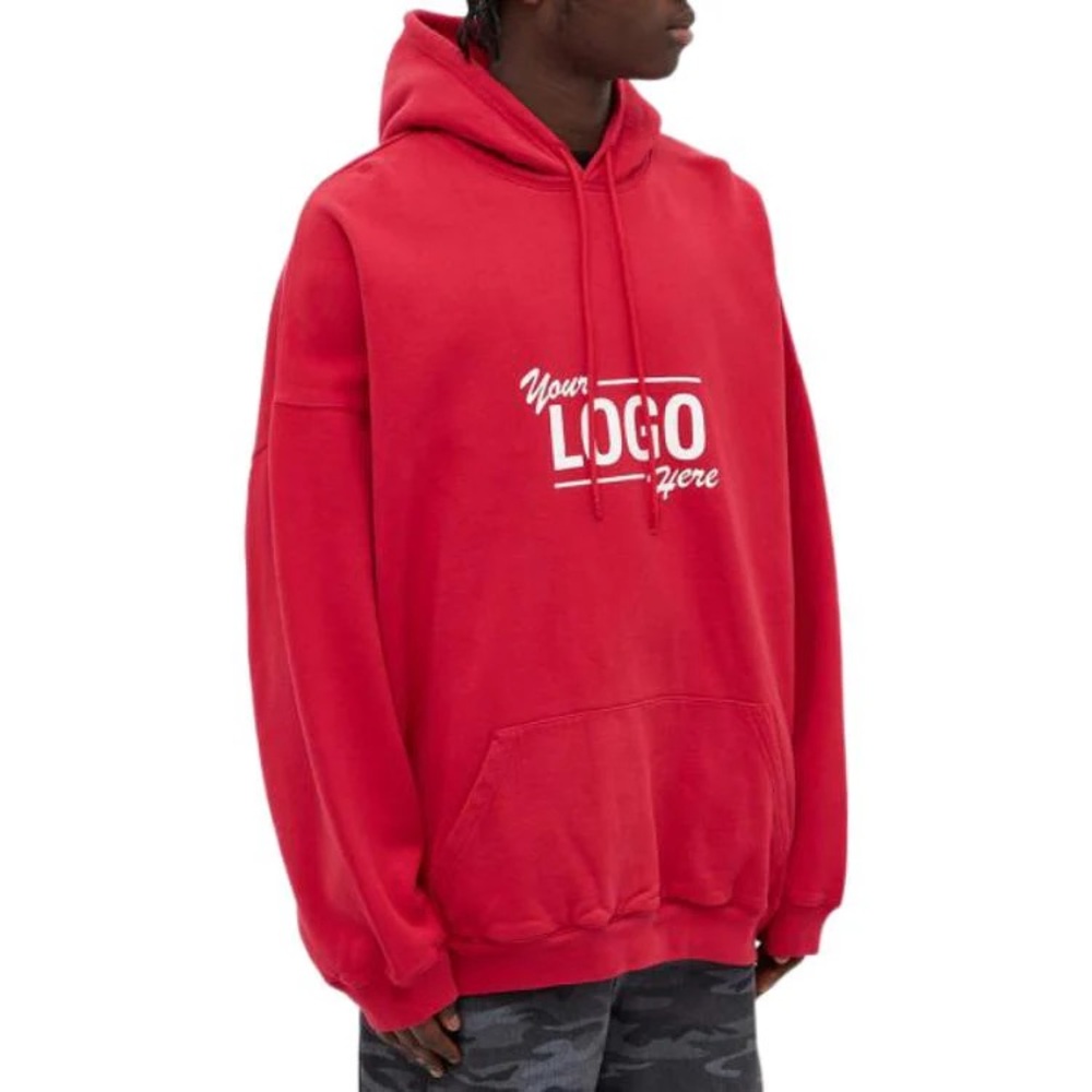 Balenciaga Red Your Logo Here Hoodie, Authentic & NWT